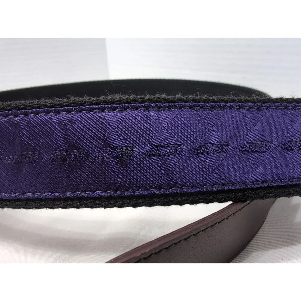 JAMES MADISON UNIVERSITY JMU Belt SZ 34 Purple and Leather Dukes Mens